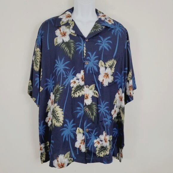 Hula Hula Hawaii Button Up  Tropical Hawaiian Shirt‎ Size XL NEW - Picture 1 of 5